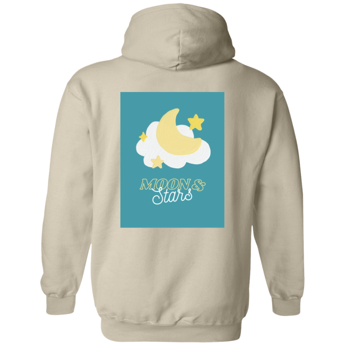 Moon and Star Back Print  Hoodie