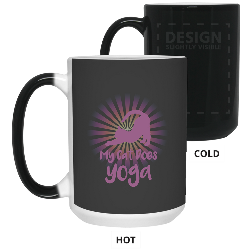 my cat does yoga TEST DO NOT ORDER 21550 15 oz. Color Changing Mug