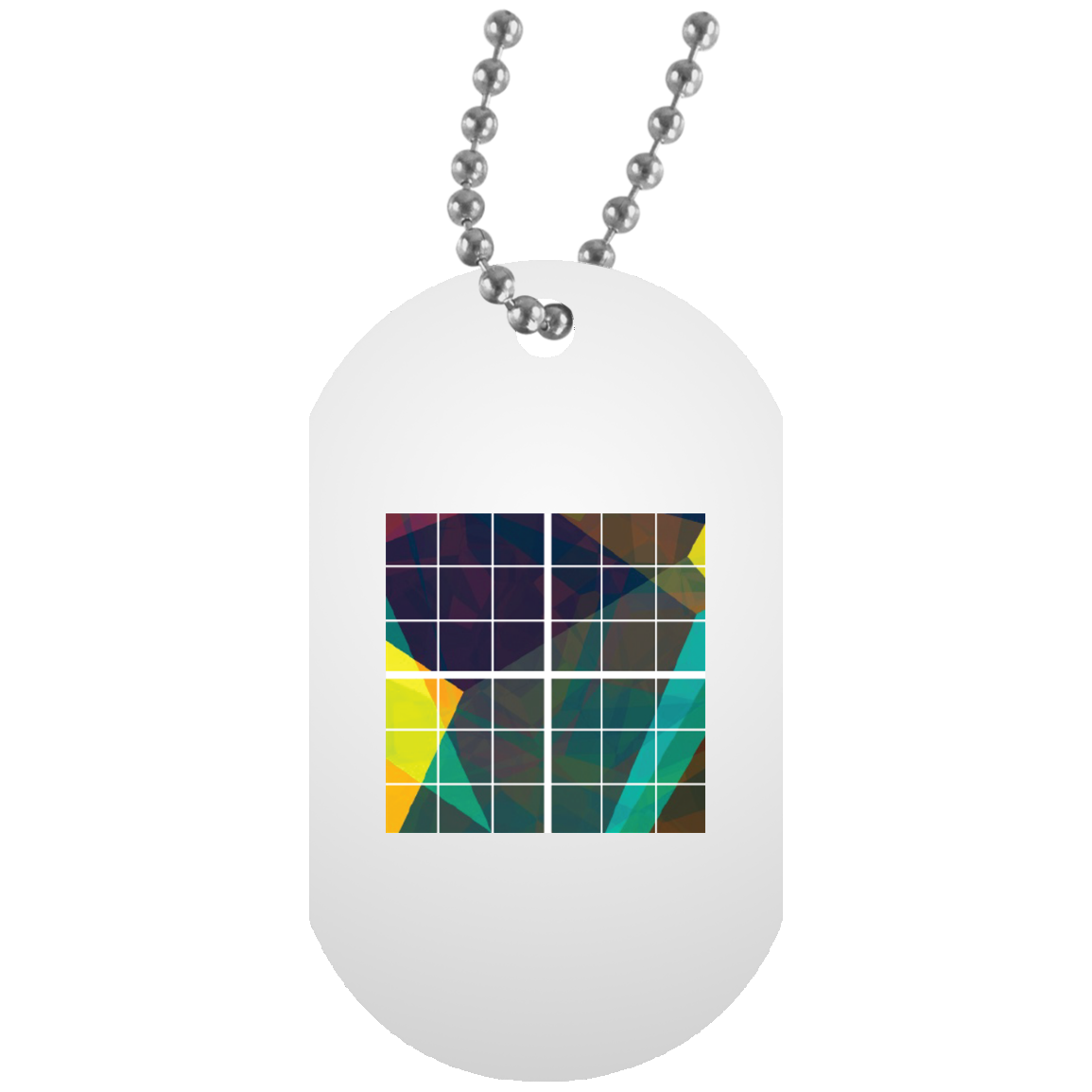 Square Necklace Grid Trimmed