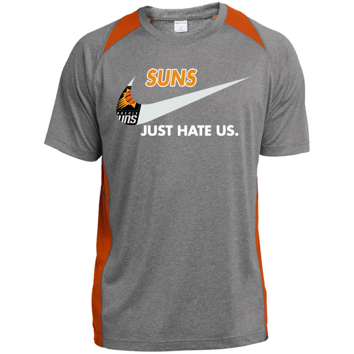 ST361 Sport-Tek Heather Colorblock Poly T-Shirt