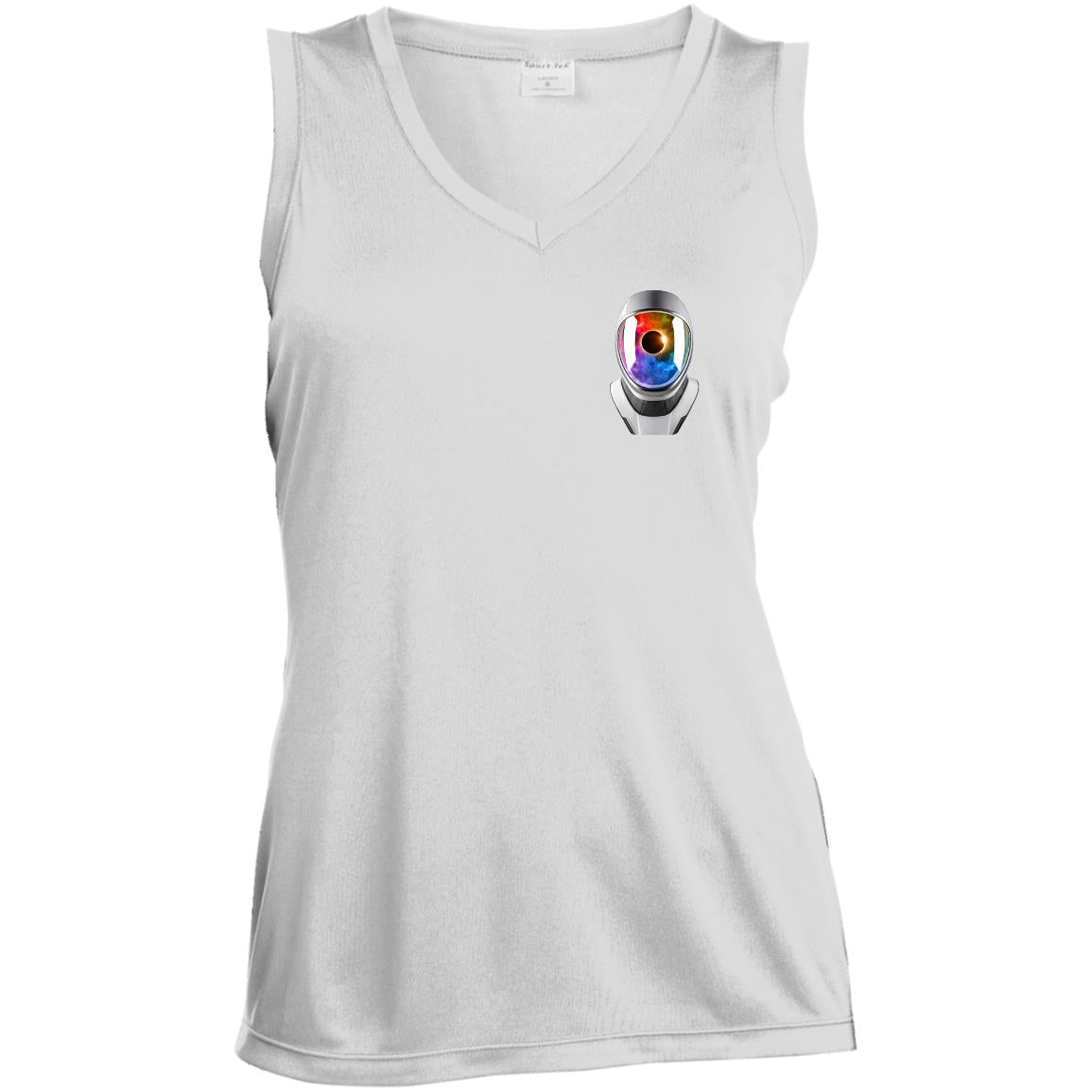 LST352 Ladies' Sleeveless V-Neck Performance Tee