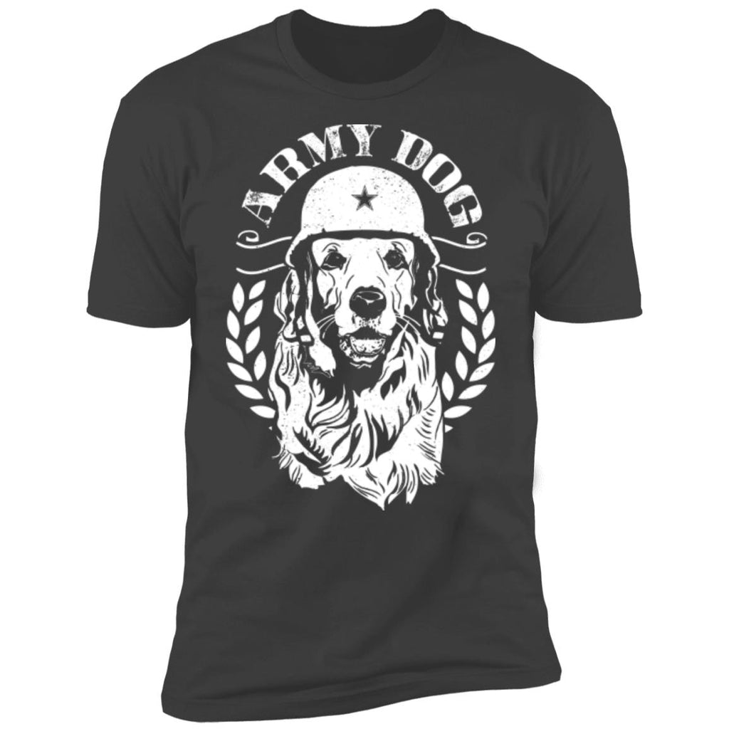 Army Dog Premium Tee Woof Woof