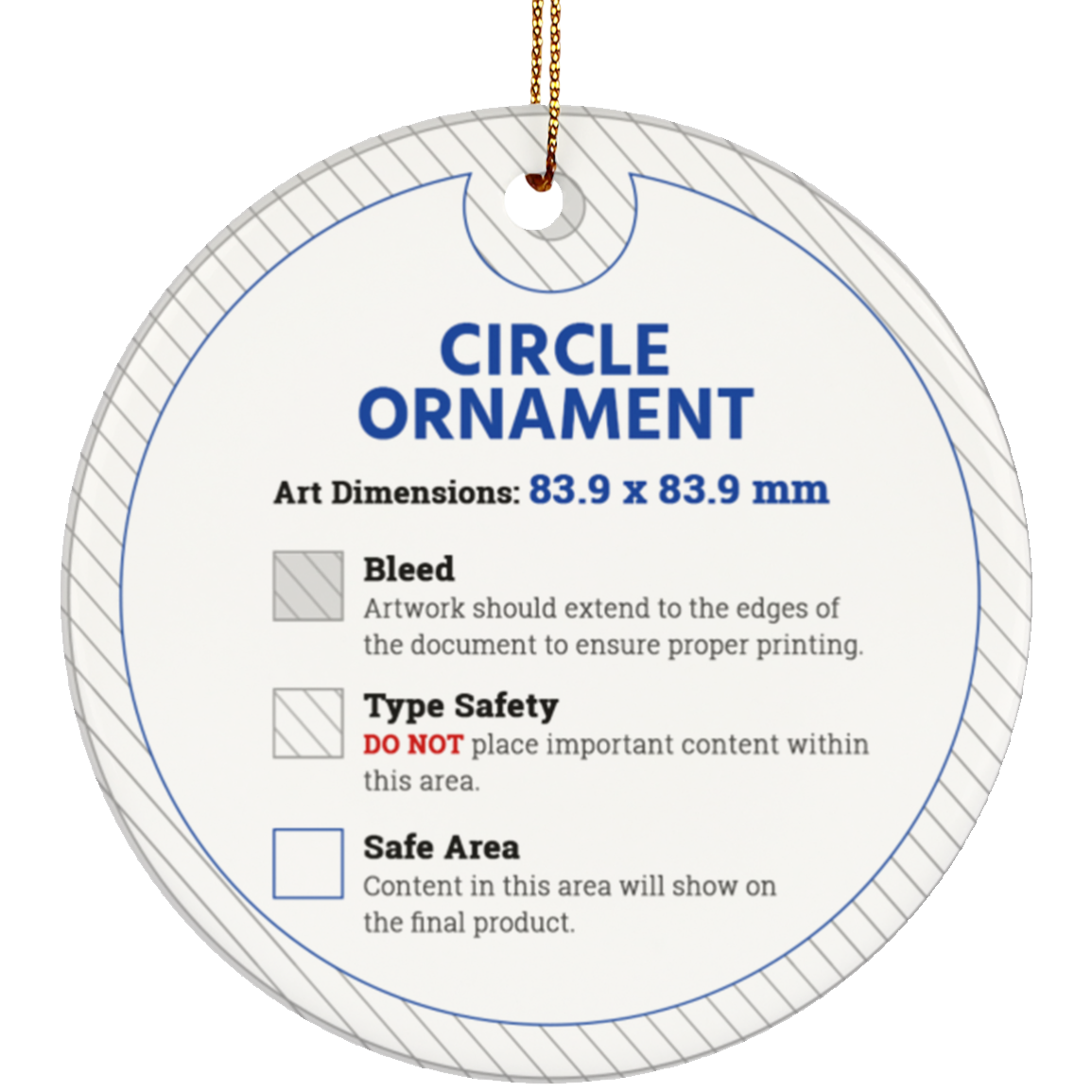 Full Front Circle Ornament