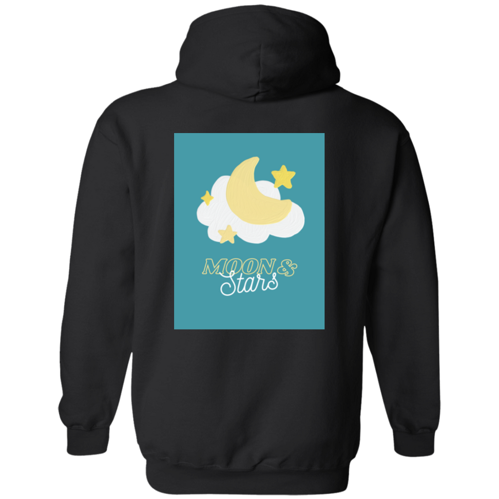 Moon and Star Back Print  Hoodie