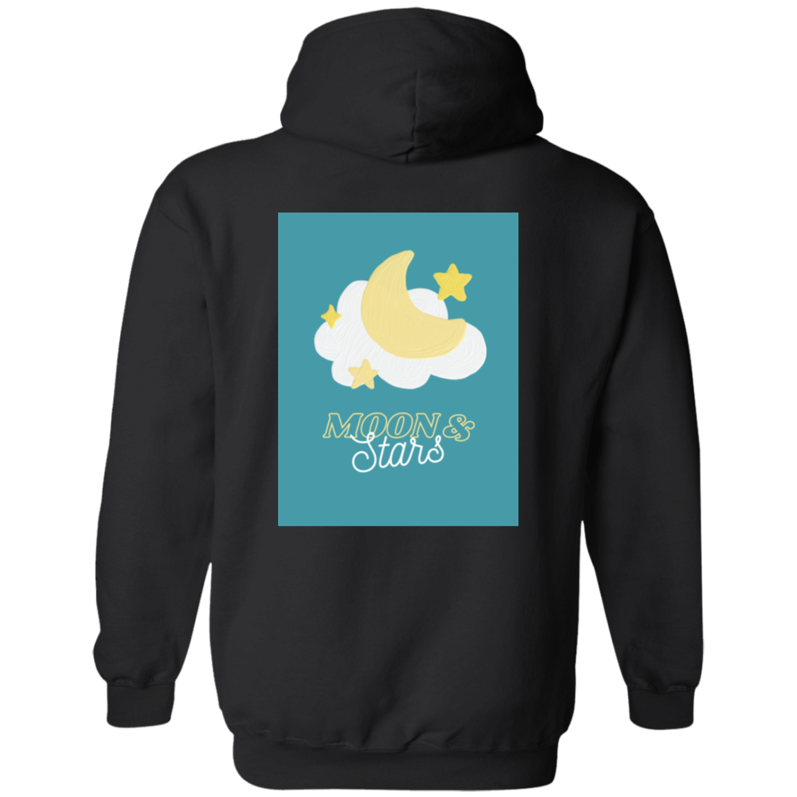 Moon and Star Back Print  Hoodie