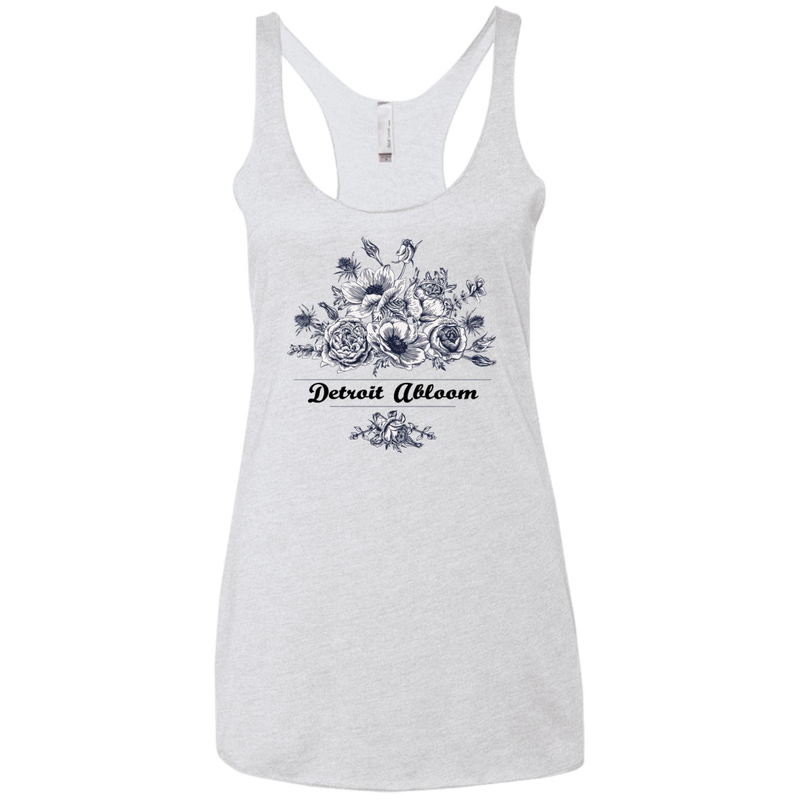 DetroitAbloomShirt NL6733 Next Level Ladies' Triblend Racerback Tank