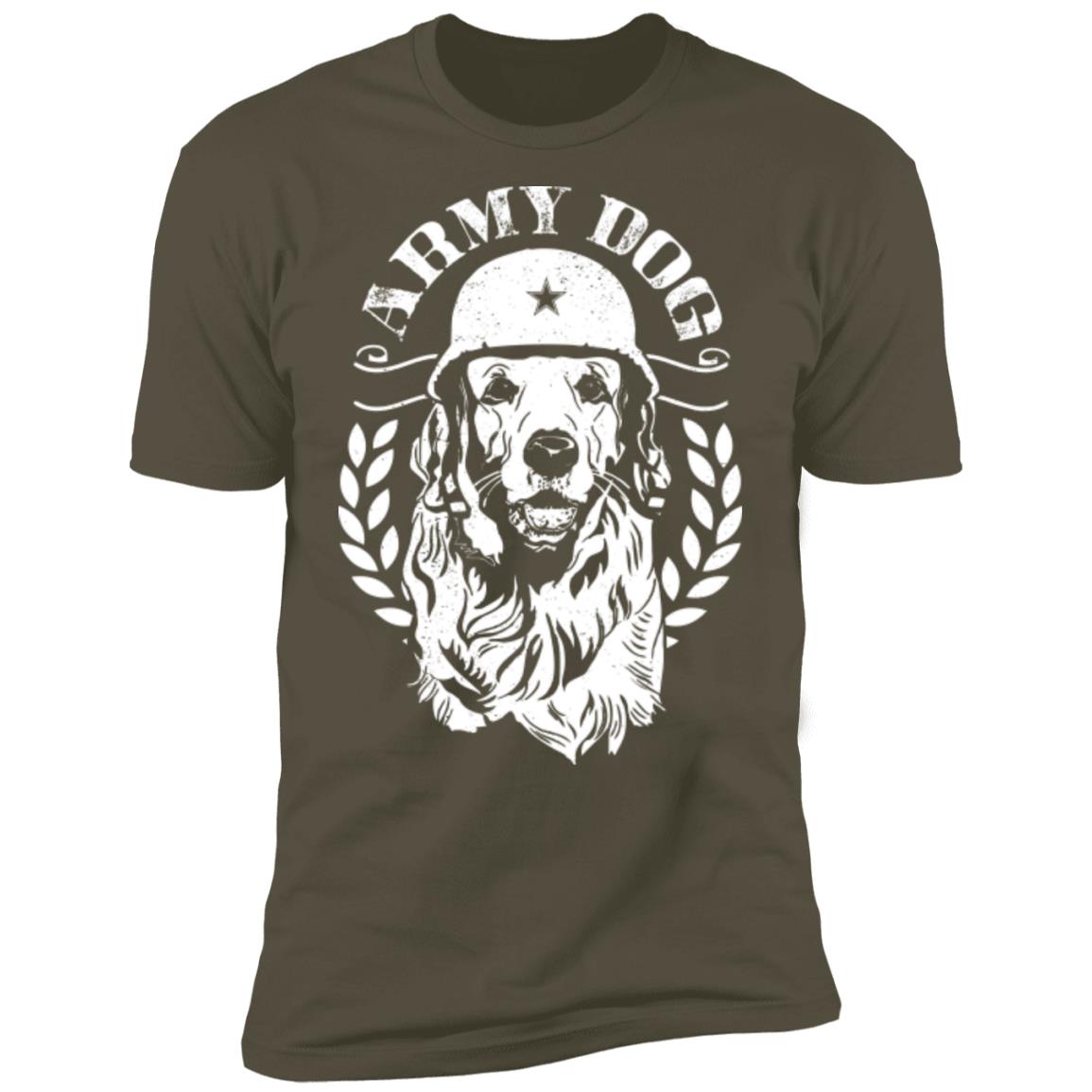 Army Dog Premium Tee Woof Woof