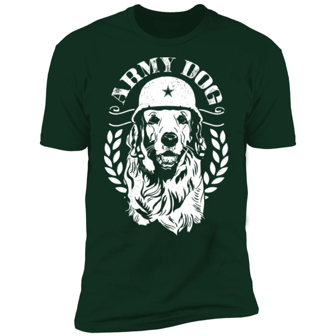 Army Dog Premium Tee Woof Woof
