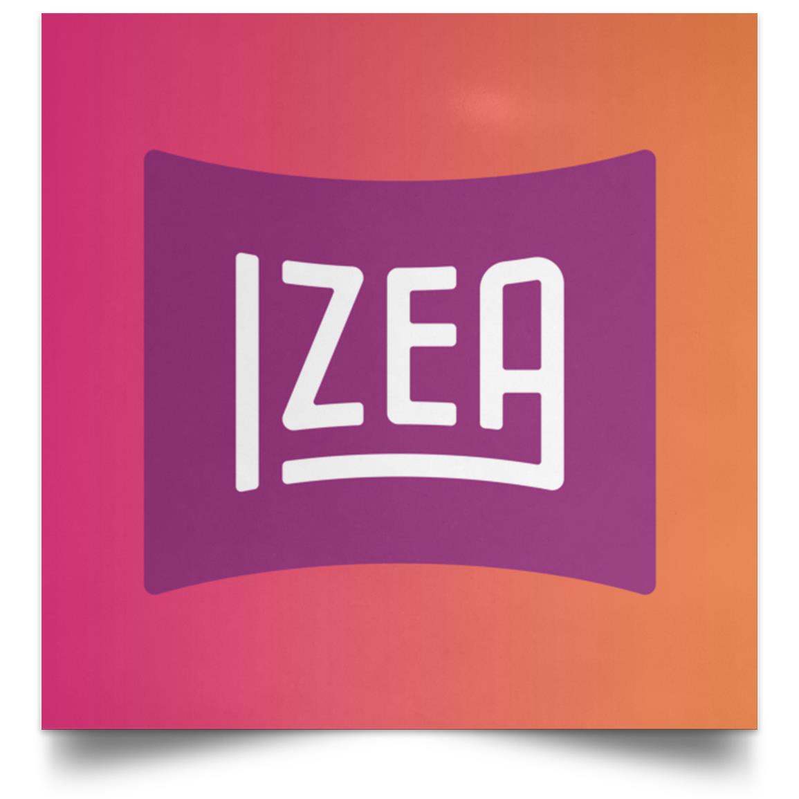 SquarePoster-IZEA-01 POSSQE Satin Square Poster