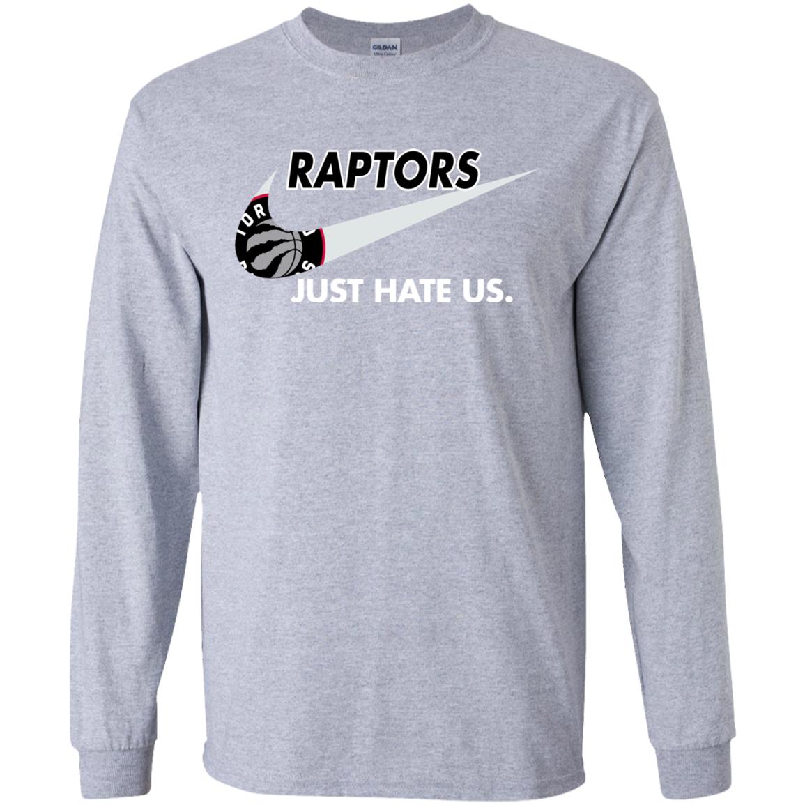 Raptors Swoosh G240 Gildan LS Ultra Cotton T-Shirt