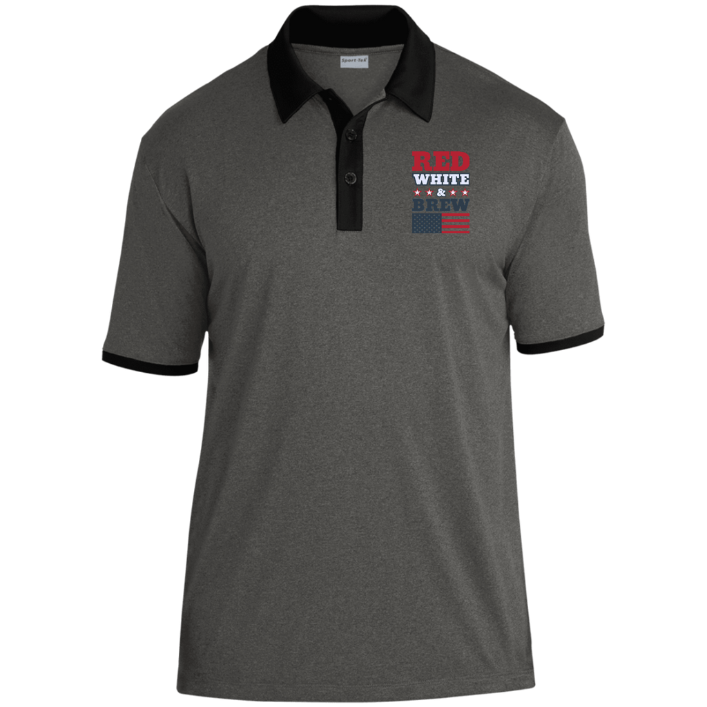 ST667 Sport-Tek Heather Contender Contrast Polo