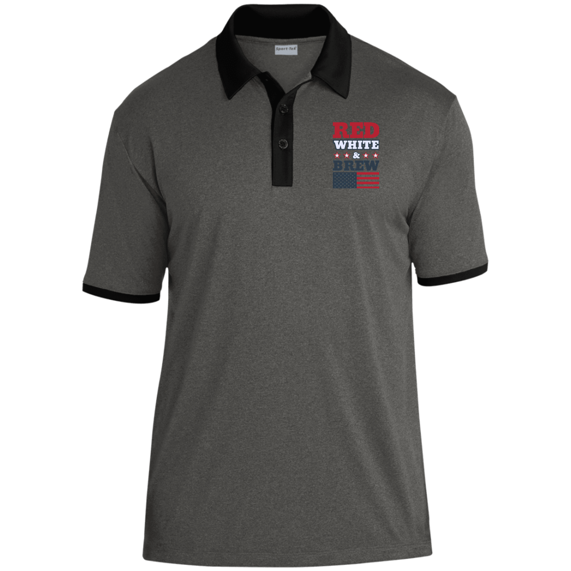 ST667 Sport-Tek Heather Contender Contrast Polo
