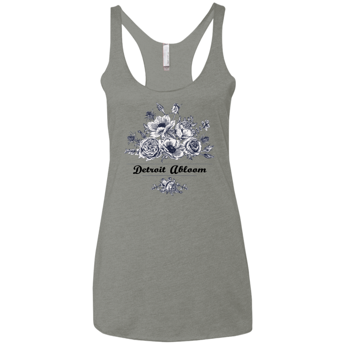 DetroitAbloomShirt NL6733 Next Level Ladies' Triblend Racerback Tank