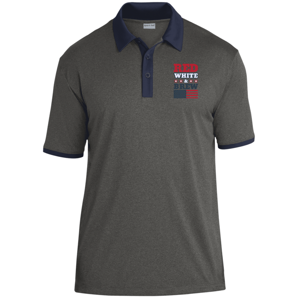 ST667 Sport-Tek Heather Contender Contrast Polo