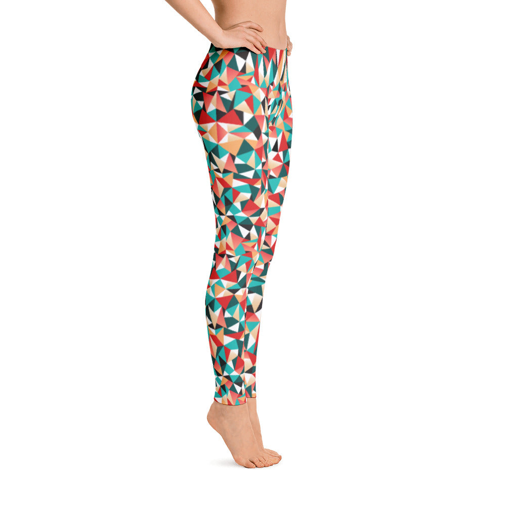Printful Leggings Black Stitch