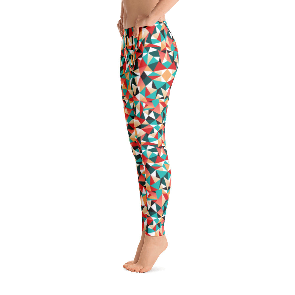 Printful Leggings Black Stitch
