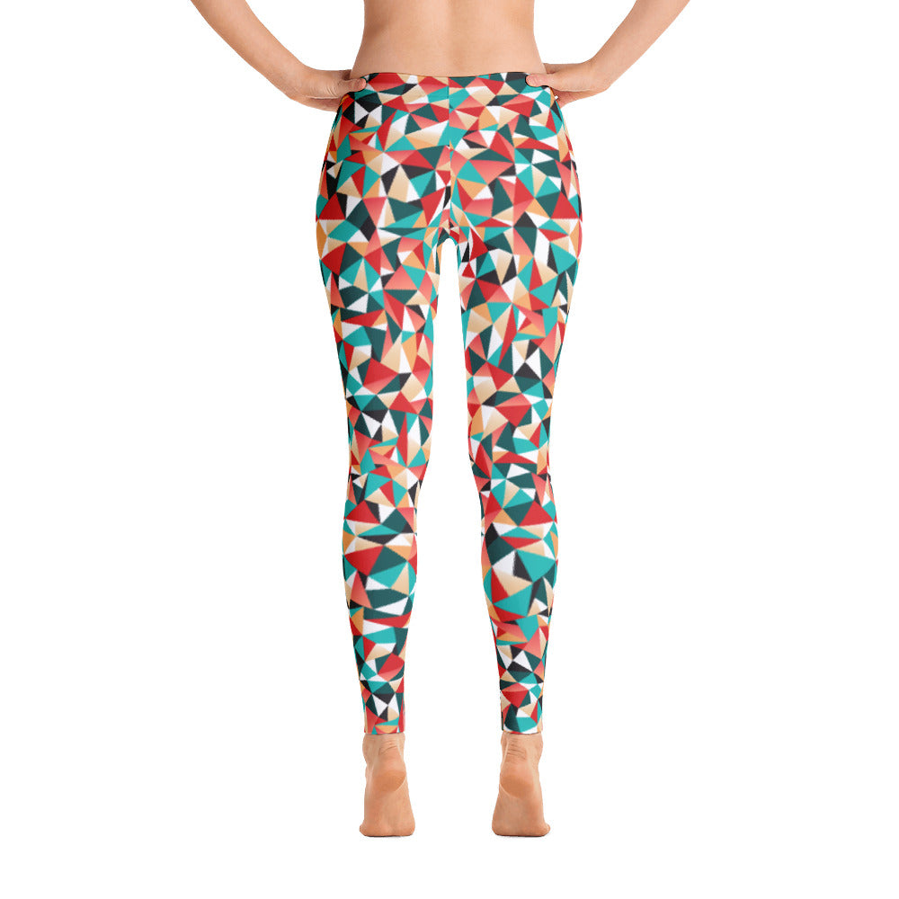 Printful Leggings Black Stitch